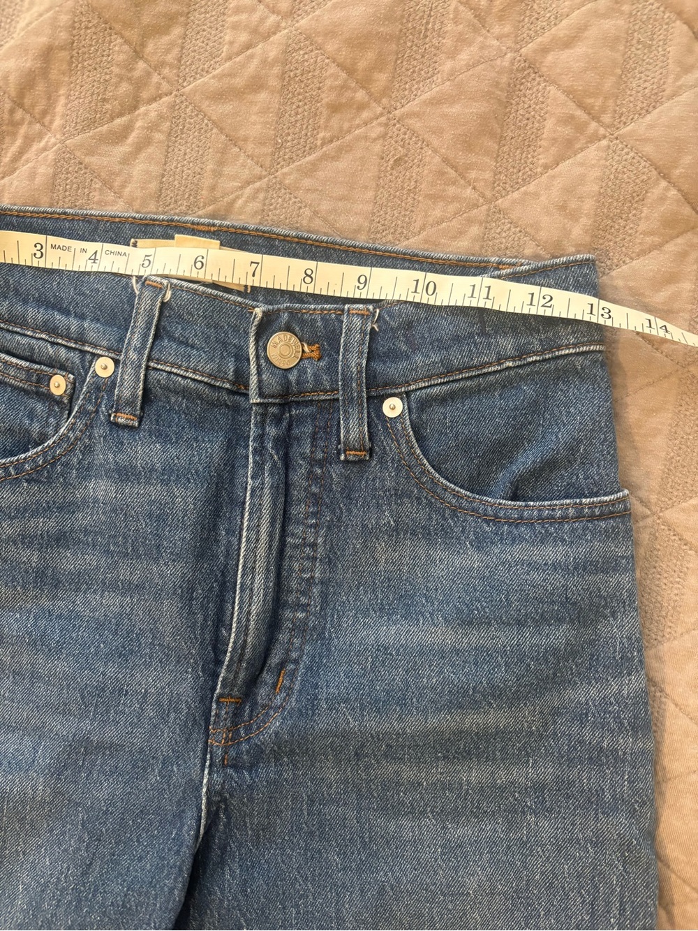 Madewell The Perfect Vintage Jeans Womens 24 Blue Wide Leg High Rise - Picture 5 of 10